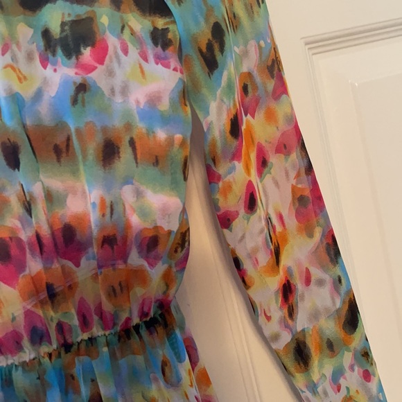 Multi color beach sheet cover up - Picture 2 of 3